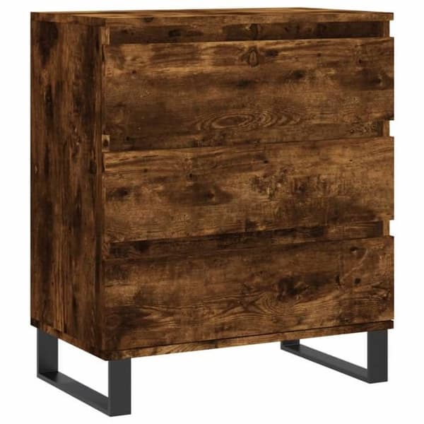 Maison Exclusive - Buffet Røget Eg 60x35x70 cm Ingeniørtræ Rökt ek