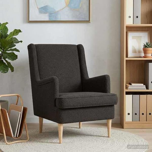 Maison Exclusive - Svart Bouclé Fåtölj