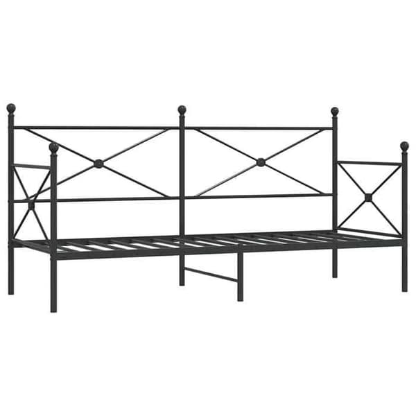 Maison Exclusive - Sengebund uden madras sort 75x190 cm stål