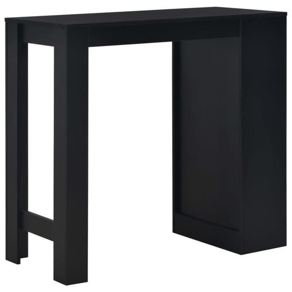 Maison Exclusive - Barbord med hylde Sort 110x50x103 cm