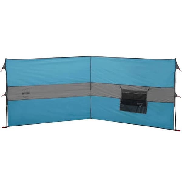 Maison Exclusive - Blå campingvindskydd 344x120 cm vattentät