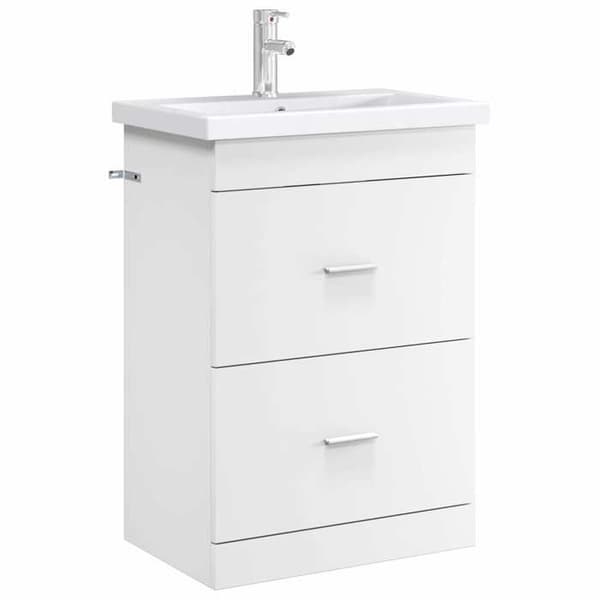 Maison Exclusive - Badrumsmöbel under handfat Vit 56 x 37,5 x 81 cm
