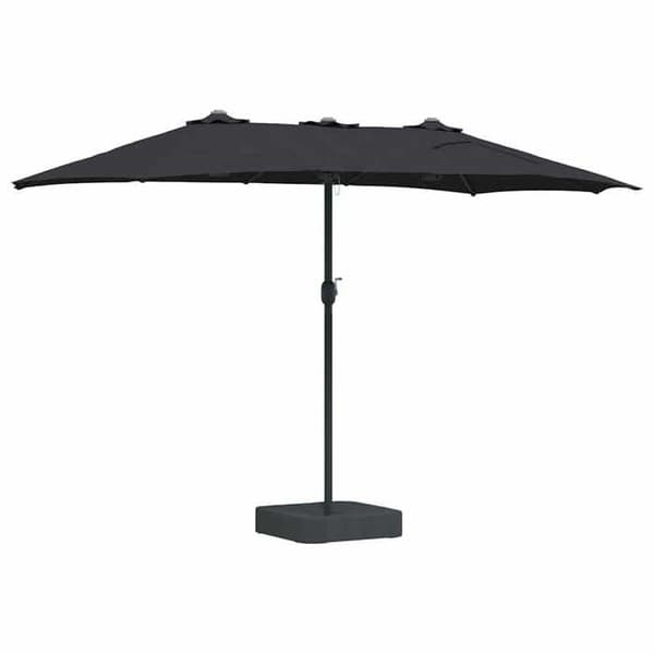 Maison Exclusive - Haveparasol Sort 385 x 209 x 244 cm Polyester og Stål
