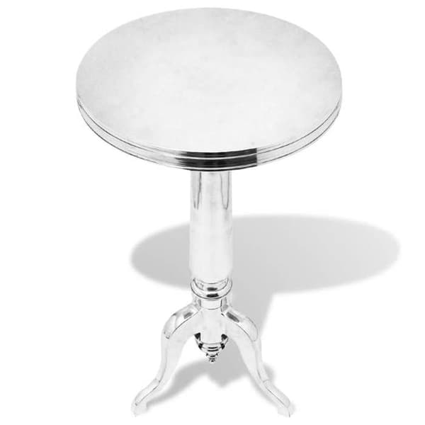 Maison Exclusive - Rundt bord i aluminium silverfärgad Silver