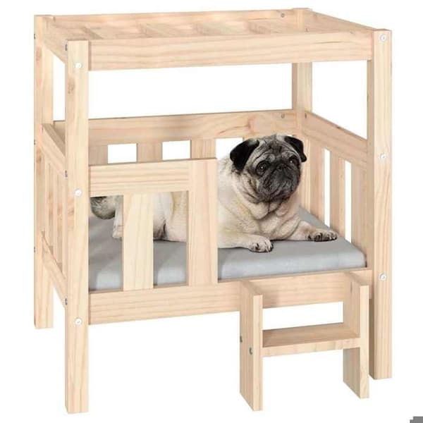 Maison Exclusive - Hundsäng 65,5x50,5x70 cm Solid furu