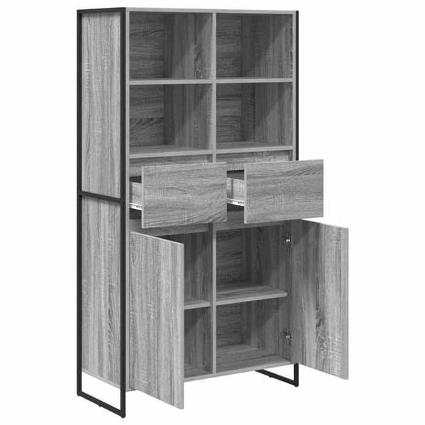 Maison Exclusive - Buffé Grå Sonoma 81 x 36 x 150,5 cm Ingenjörsträ