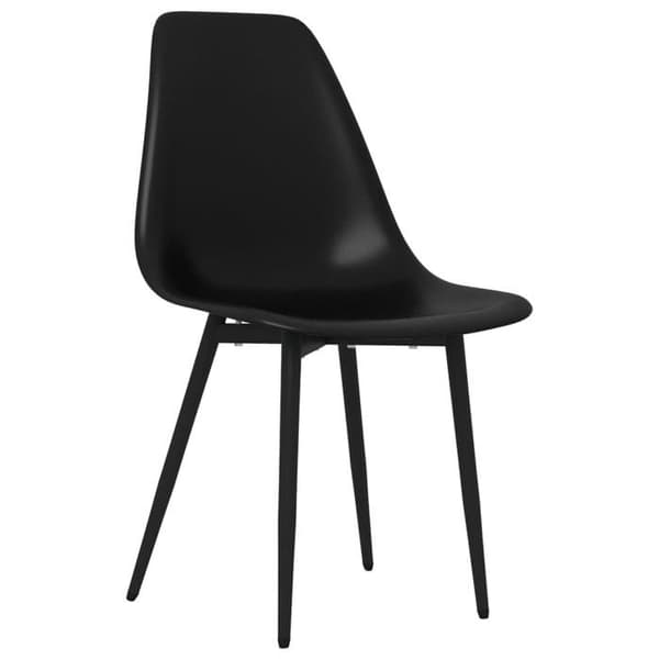 Maison Exclusive - Spisestole sæt af 6 sort PP