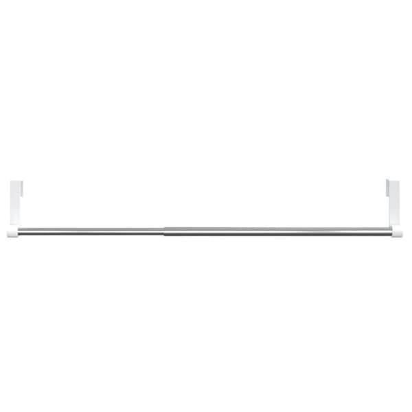Maison Exclusive - Gardinstänger 2 st vit och silver 40-60 cm aluminium