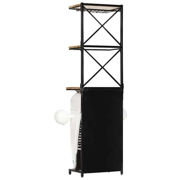 Maison Exclusive - Vinlager Traktor Vit 49x31x172 cm Solid Mangoträ