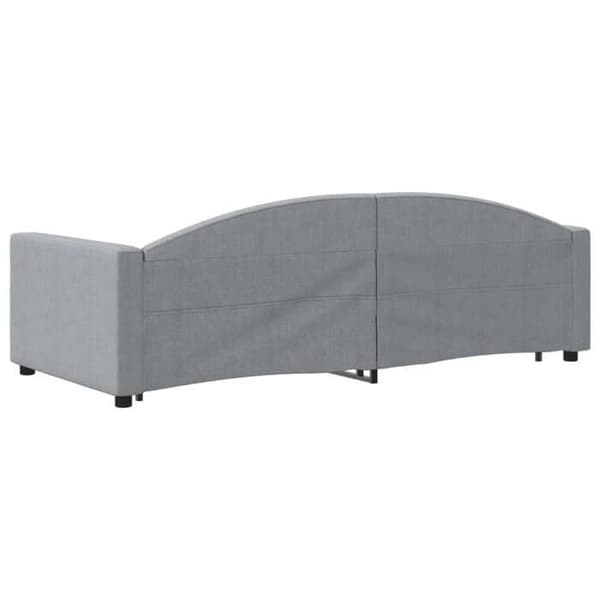 Maison Exclusive - Sovesofa med udtræk uden madras lys grå 90x200 cm
