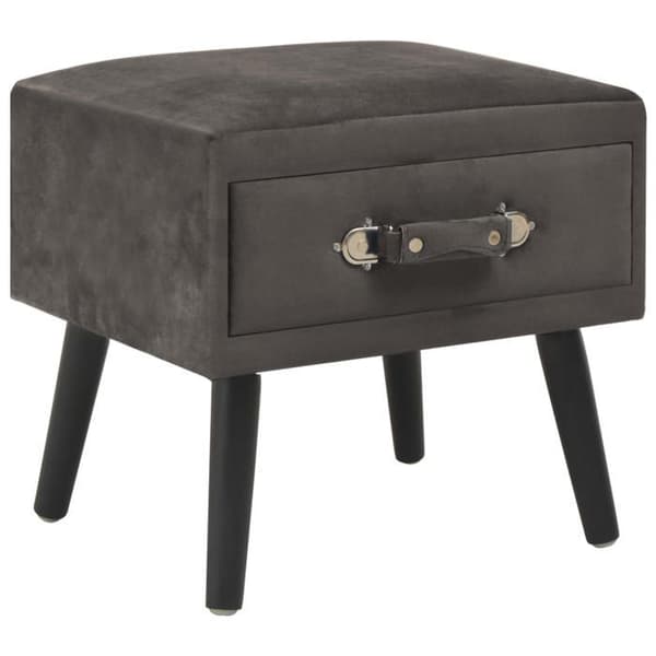 Maison Exclusive - Sängbord Grå 40x35x40 cm Sammet Grå