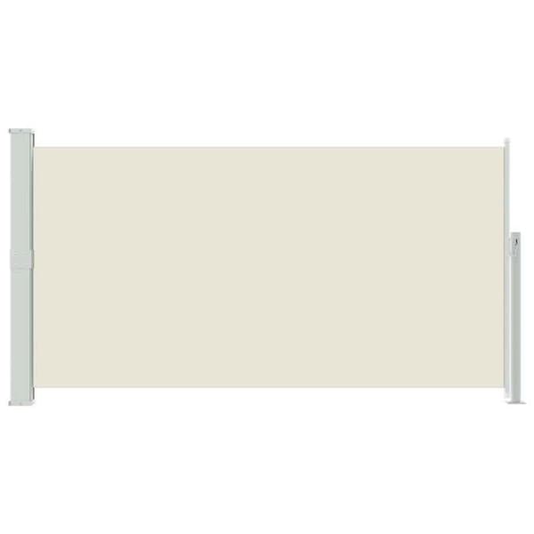 Maison Exclusive - Utdragbart sidotak för patio 170x300 cm Kräm