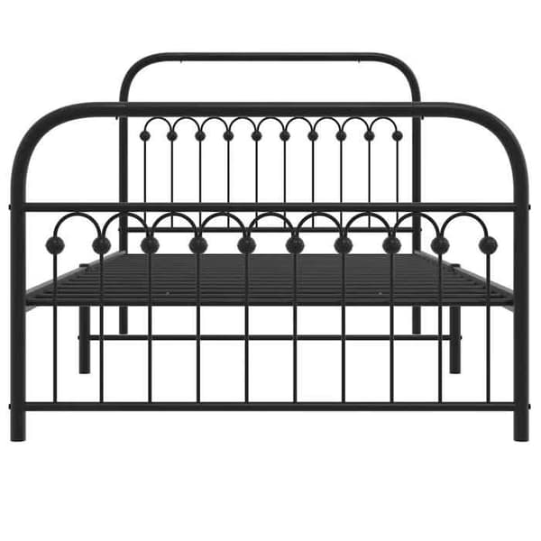 Sengestel - EKSKLUSIV HUS - 107 x 203 cm - Stål - Sort - Lamelseng Svart