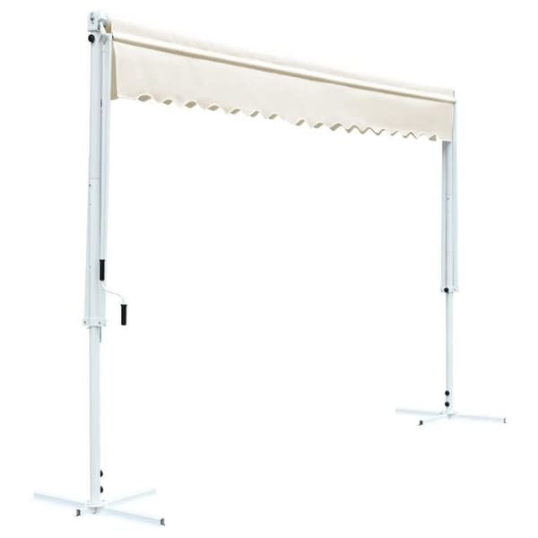 Maison Exclusive - Stående markis 500 x 300 cm Kräm Grädde
