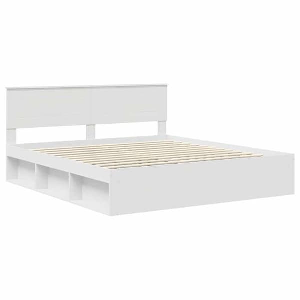 Maison Exclusive - Sengestel Hvid 180 x 200 cm Ingeniørtræ Vit