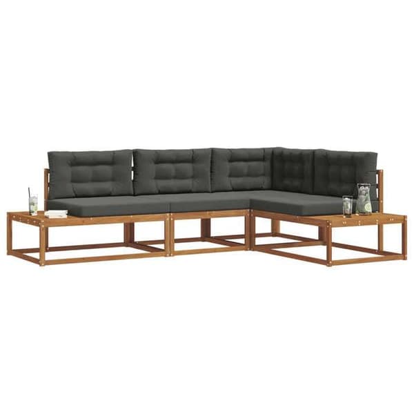Maison Exclusive - Sæt af 4 pc udendørs sofaer til 4 personer