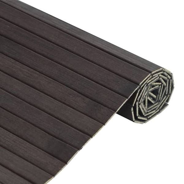 Maison Exclusive - Mörkbrun rektangulär matta 70x500 cm bambu
