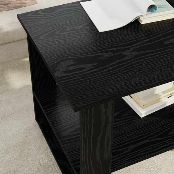 Bord - EKSKLUSIV HUS - 72 x 50 x 50 cm - Ingeniørtræ - Sort eg - Rektangulær svart ek