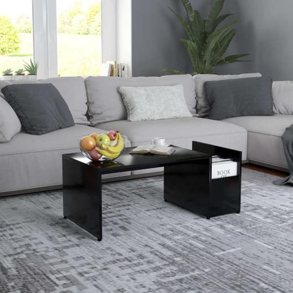 Bord - EKSKLUSIV HUS - 90x45x35 cm - Sort - Træ (spånplader) - Sidekompartment Svart