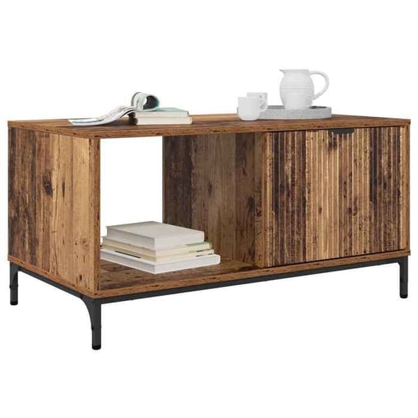 Soffbord - EXKLUSIV HEM - 90 x 49 x 46 cm - Ingenjörsträ - Rektangulär - Modern brun
