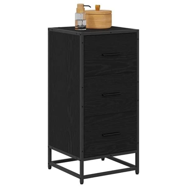 Maison Exclusive - Buffet Sort Eg 35,5 x 35 x 76 cm svart ek
