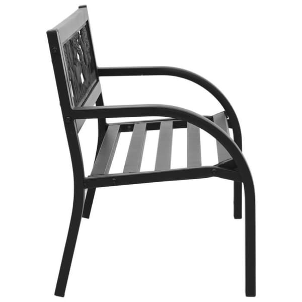 Maison Exclusive - Barnbänk 86 cm stål Matte svart