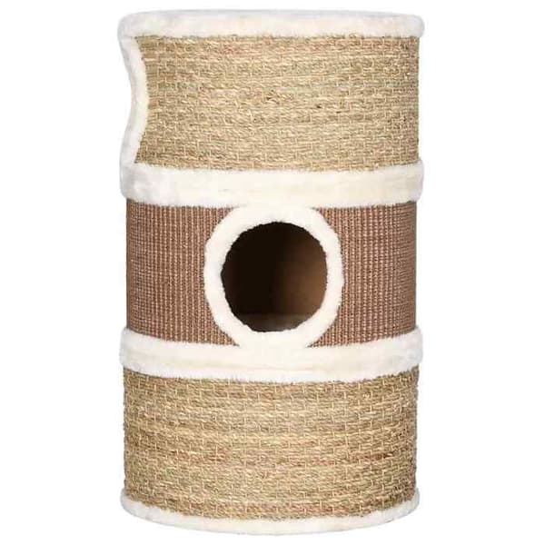 Maison Exclusive - Raapimispuu kissoille 60 cm Merilevät kastanj