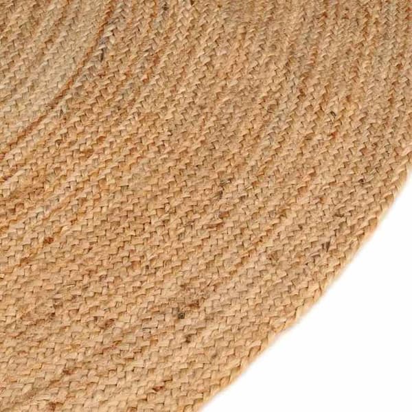 Maison Exclusive - Flätad jute matta 210 cm Rund