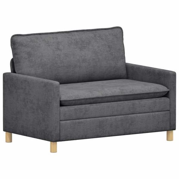Maison Exclusive - 2-delars soffgrupp i mörkgrå polyester