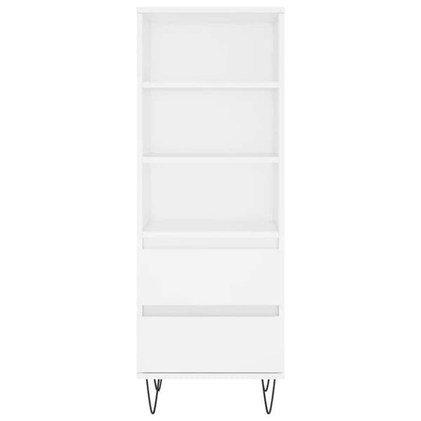 Maison Exclusive - Buffé hög Vit 40x36x110 cm Ingenjörsträ