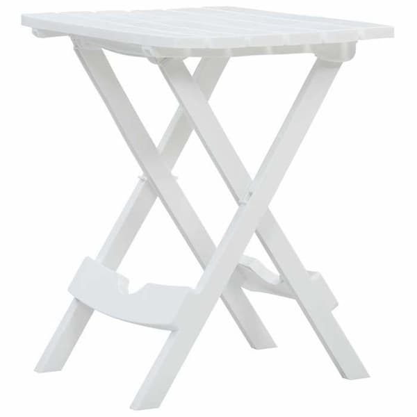 Maison Exclusive - Sammenklappeligt havebord 45,5x38,5x50 cm Hvid