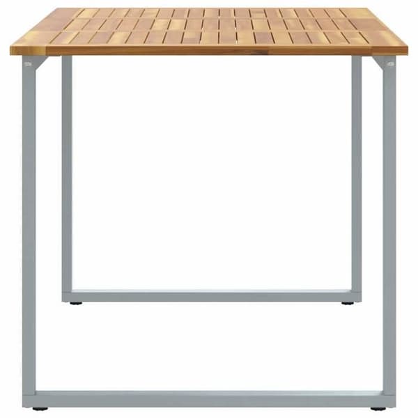 Maison Exclusive - Havebord Grå 140 x 80 x 75 cm Massivt Akacietræ Grå