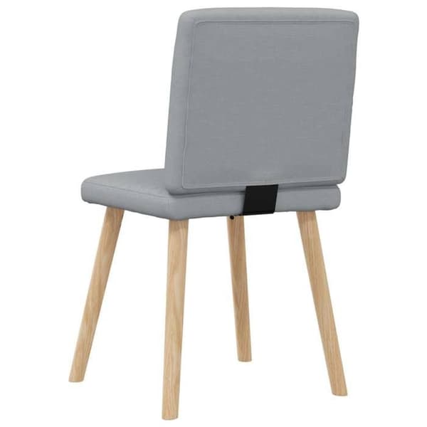 Maison Exclusive - Ruokatuolit 6 kpl vaaleanharmaa kangas