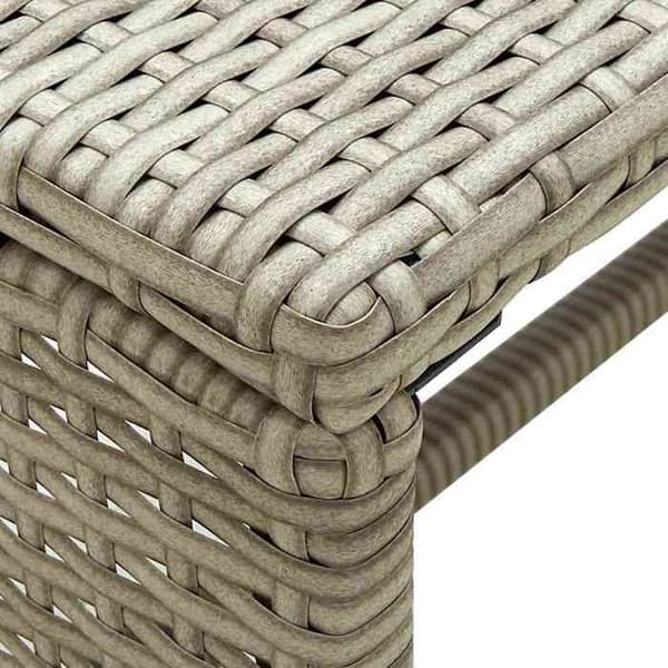 Maison Exclusive - Beige soffbord 70x40x38 cm vävd resin