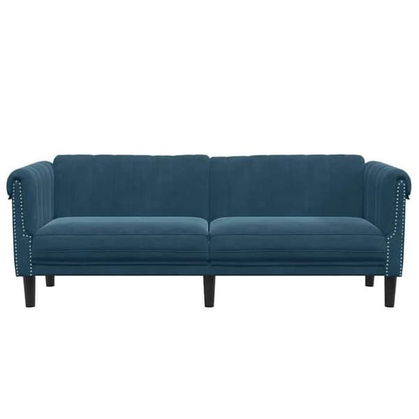 Maison Exclusive - 3-personers sofa i blå velour
