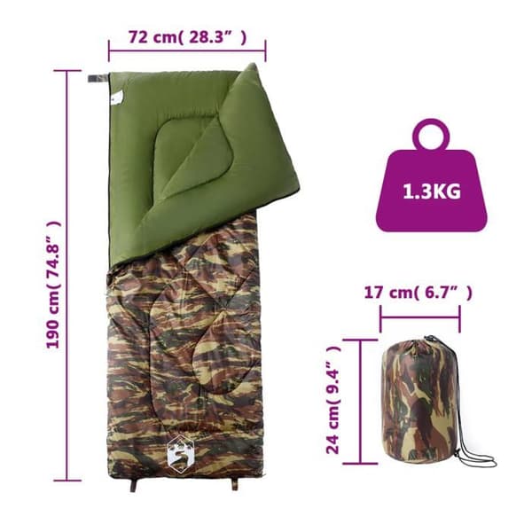 Maison Exclusive - Sovsäck för vuxna camping 3 säsonger