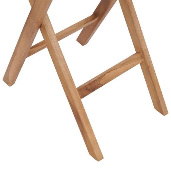 Maison Exclusive - Fällbord för trädgård 60 cm i solid teakträ
