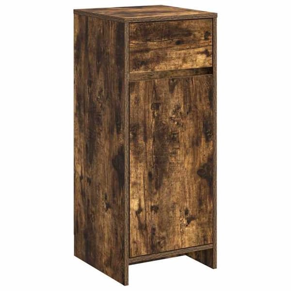 Maison Exclusive - Badrumsskåp Ek rök 35 x 36,5 x 85 cm