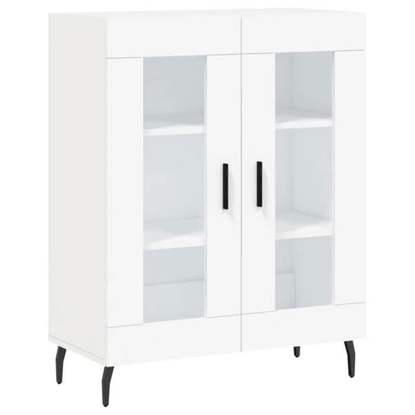 Maison Exclusive - Vit buffé 69,5x34x90 cm ingenjörsträ