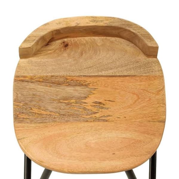 Maison Exclusive - Barstolar set om 2 i solid mangoträ