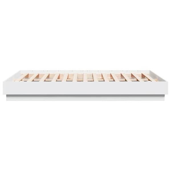 Maison Exclusive - Sängram utan madrass vit 135x190 cm