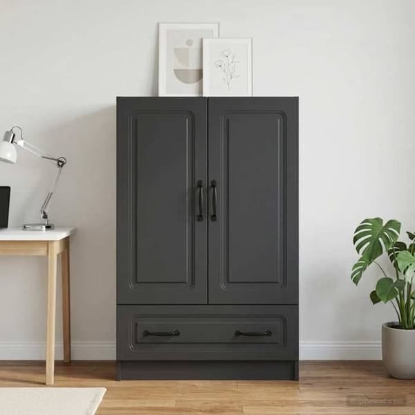 Maison Exclusive - Buffet med skuffe Sort 66 x 34,5 x 92 cm Ingeniørtræ