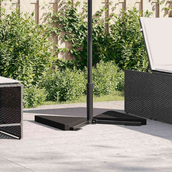 Maison Exclusive - Parasolfødder 2 stk. trekantet sort granit 14kg