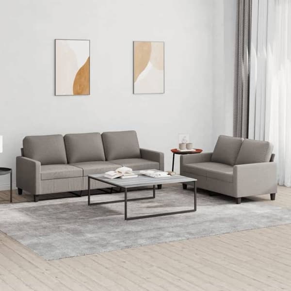 Maison Exclusive - Sæt af 2 sofaer med puder Taupe Stof