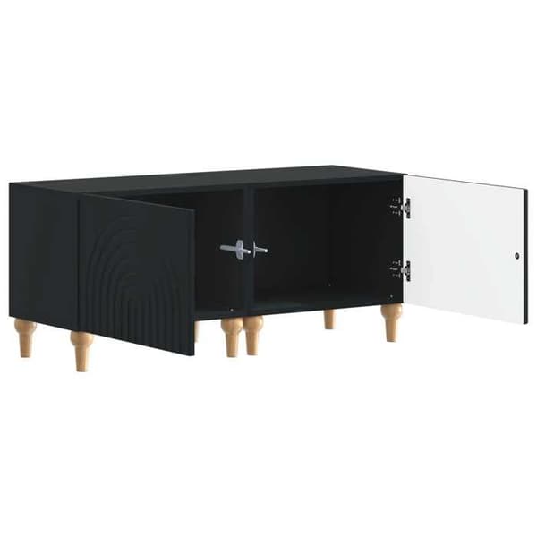 Maison Exclusive - TV Møbel Sort Ingeniørtræ