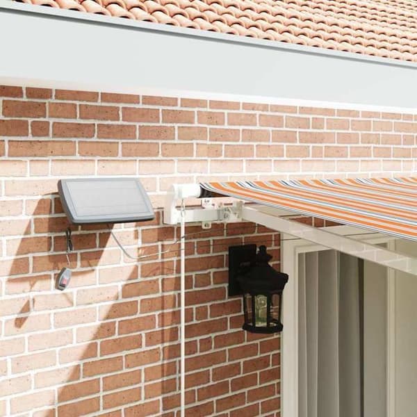 Maison Exclusive - Fällbart Markis Multicolor 400 × 300 cm Tyg och Aluminium