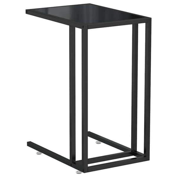 Maison Exclusive - Sidebord til computer Sort 50x35x65 cm Tempereret glas
