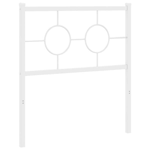 Hovedgærde - EKSKLUSIV HUS - Klassisk - Hvid metal - 80 cm - Robuste ben Vit