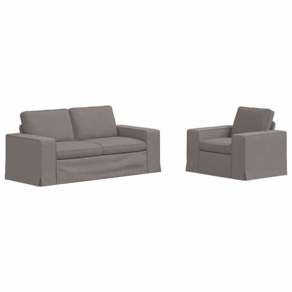 Maison Exclusive - Sæt af 2 sofaer Taupe stof