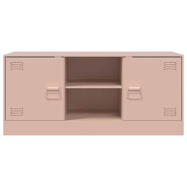 Maison Exclusive - TV-möbel rosa 99x39x44 cm stål